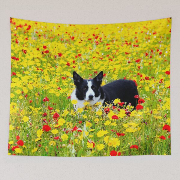Item preview, Dog in the Flowers designed and sold by Terri Waters Photography & Design.