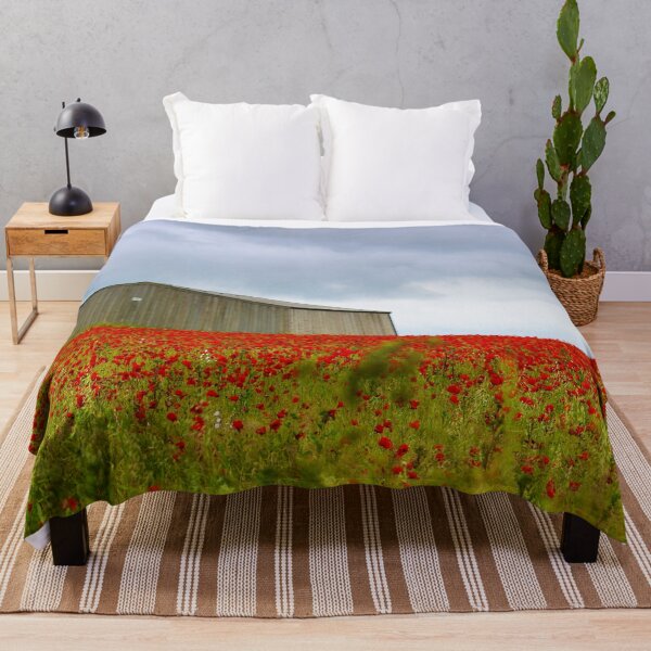 Item preview, Red Poppies and a Barn designed and sold by Terri Waters Photography & Design.