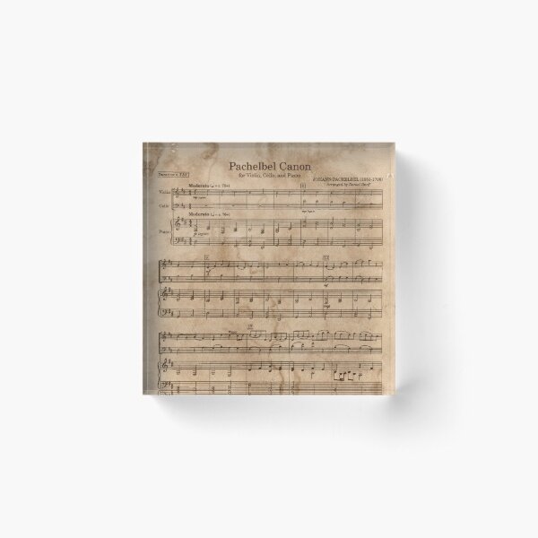 Pachelbel's Canon Acrylic Block