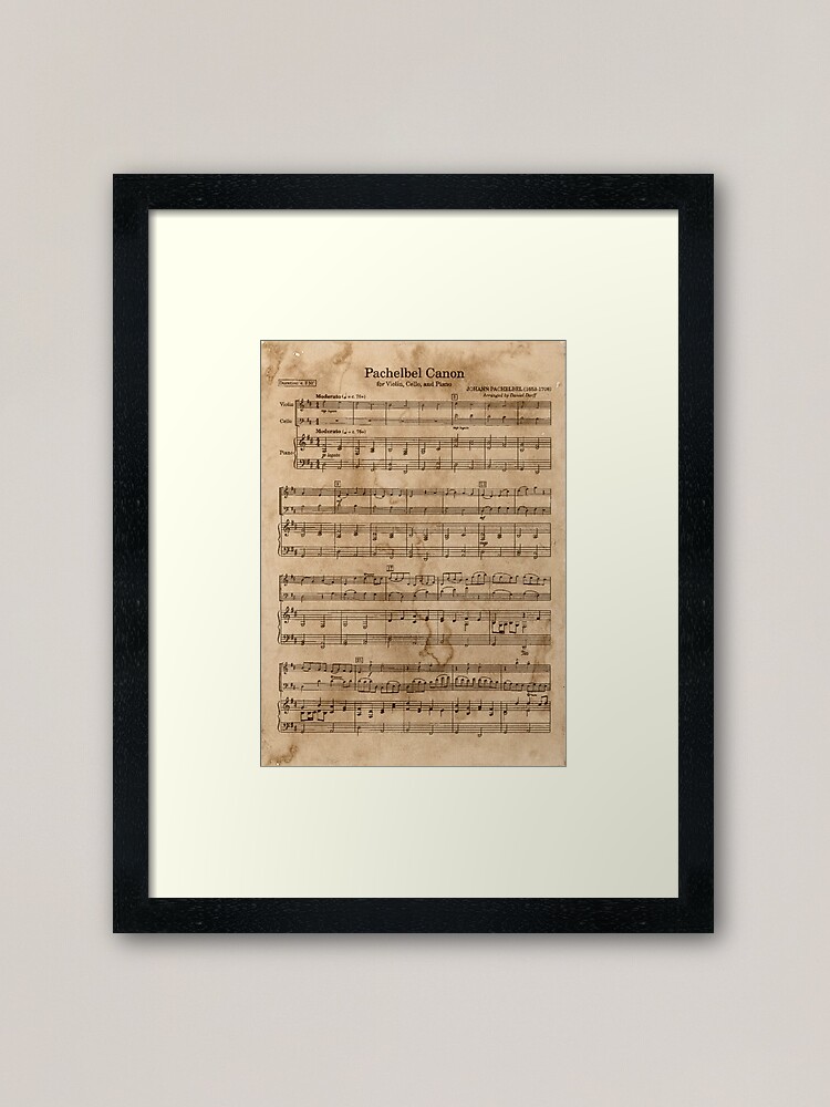 Alternate view of Pachelbel's Canon Framed Art Print