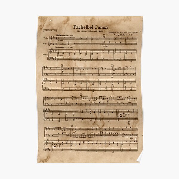 Pachelbel's Canon Poster