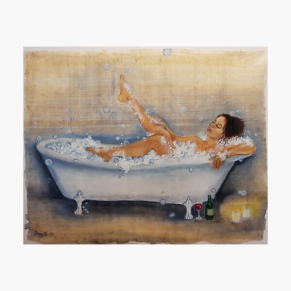 Magic of a hot bath Photographic Print