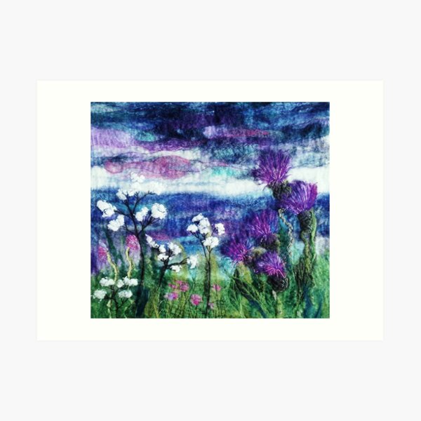 Thistle Meadow Art Print
