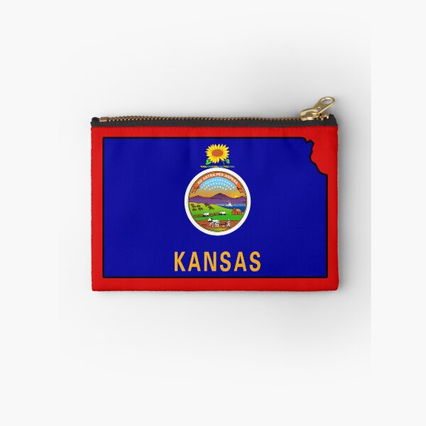 Item preview, U,S, STATE FLAGS/OUTLINES - KANSAS designed and sold by WOOFANG.