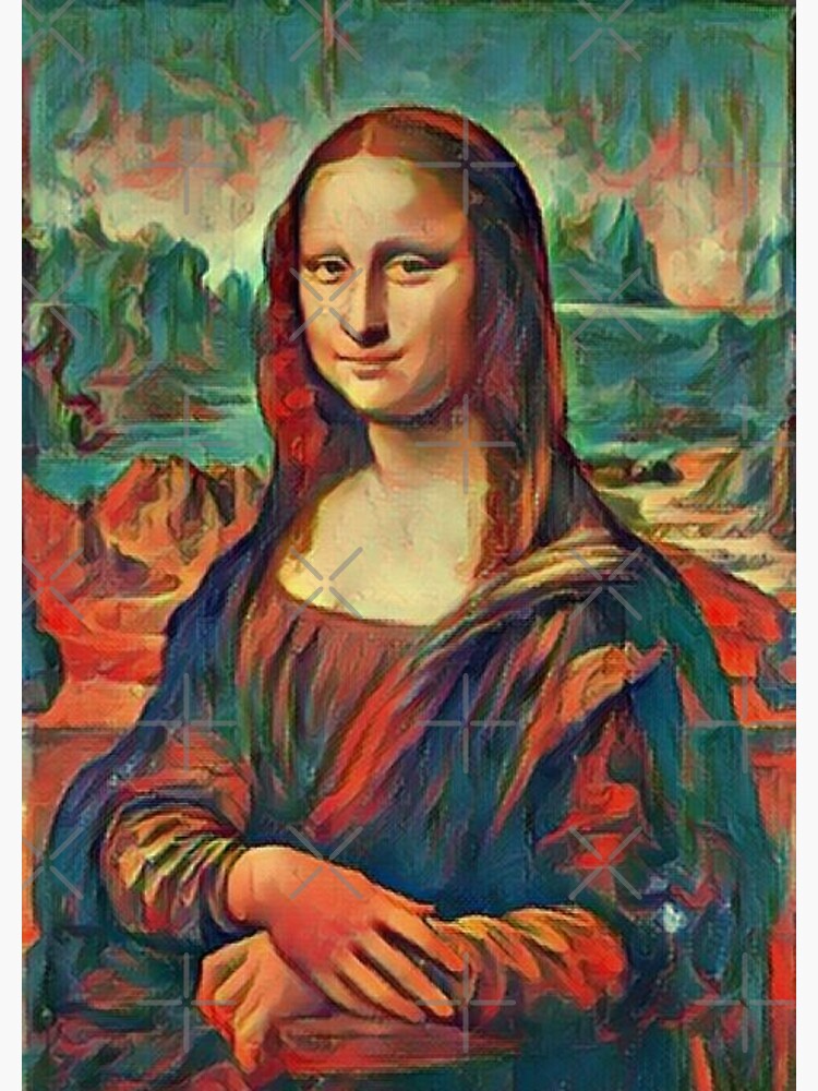 Modern Pop Wall Art, Gioconda Mona Lisa Smoking