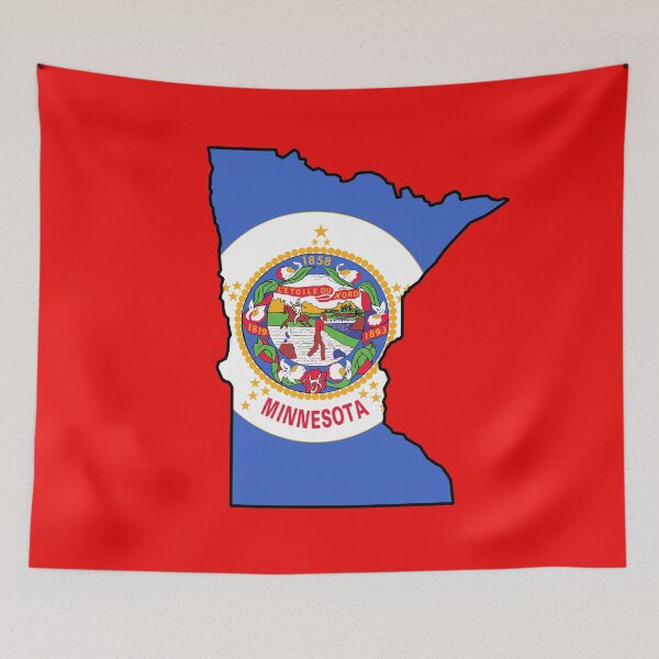 Item preview, U.S. STATE FLAGS/OUTLINES - MINNESOTA designed and sold by WOOFANG.
