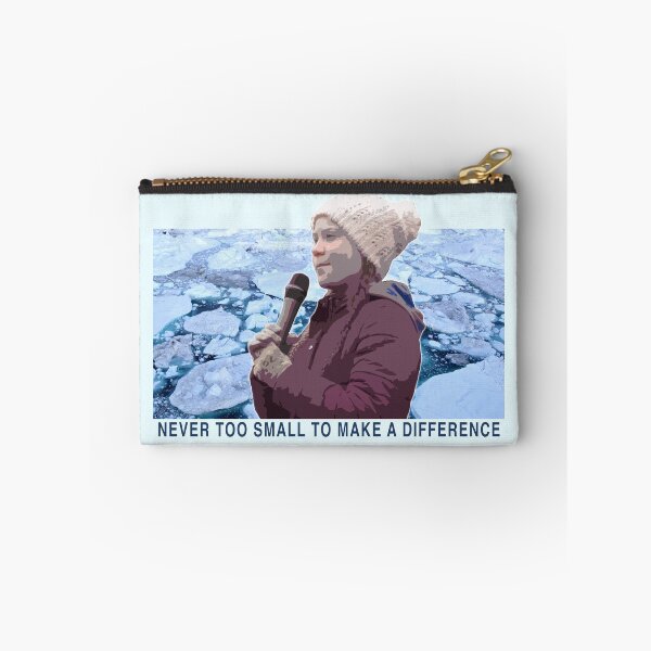 Item preview, Greta Thunberg Climate Change - Never Too Small To Make A Difference designed and sold by BoldDuck.