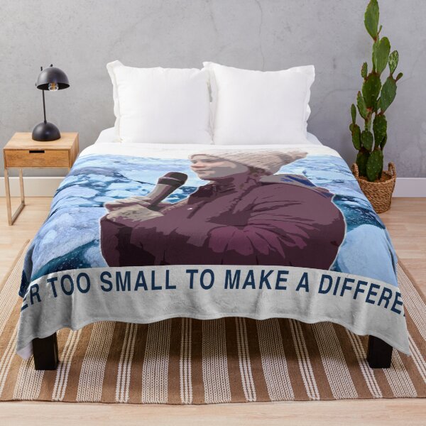 Item preview, Greta Thunberg Climate Change - Never Too Small To Make A Difference designed and sold by BoldDuck.
