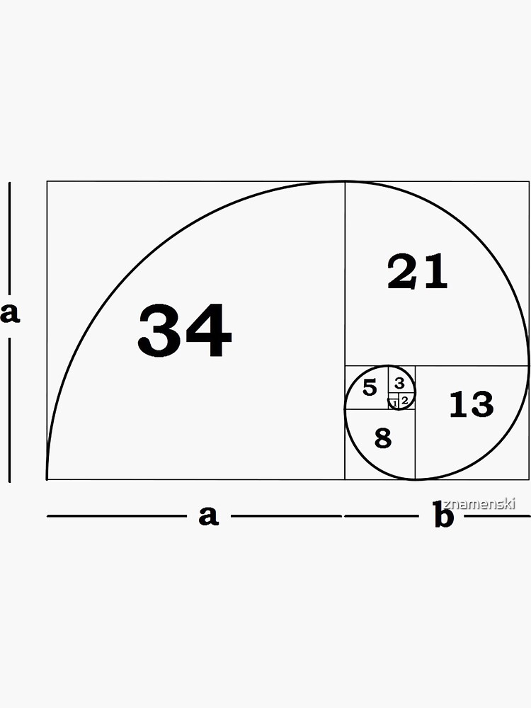 #Golden #Ratio #GoldenRatio #Design Ideas Fibonacci Spiral = 1.6180339887498948420 by znamenski