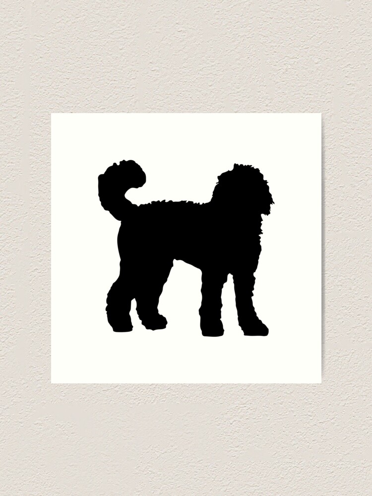 black goldendoodle art