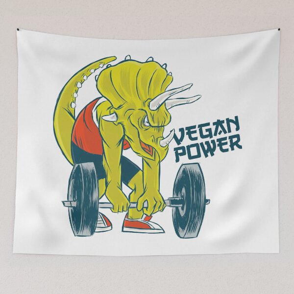 Item preview, Vegan Power Bodybuilding Dinosaur Fitness Design. designed and sold by emphatic.