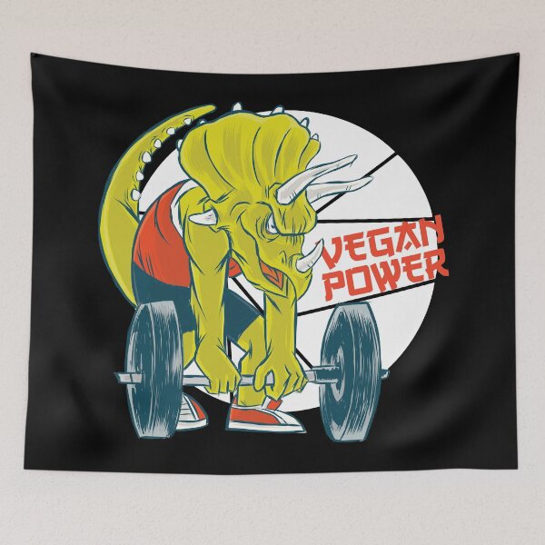 Item preview, Vegan Power Bodybuilding Dinosaur Fitness Design. designed and sold by emphatic.