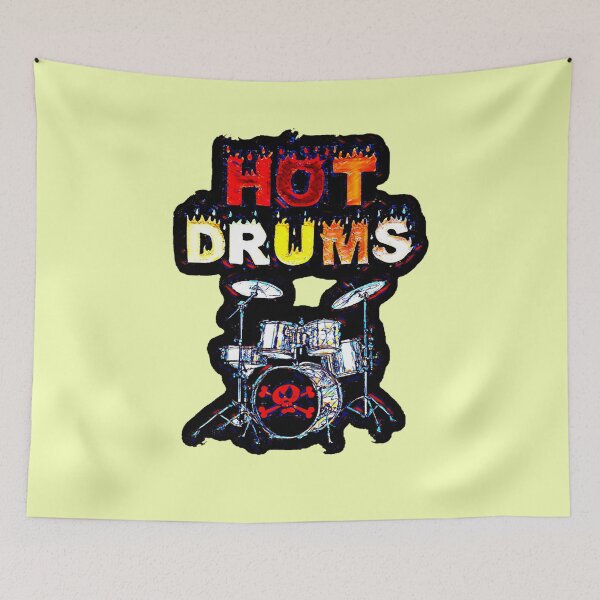 Item preview, HOT DRUMS STICKERS  designed and sold by Attiva.