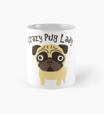 Verrückte Mops-Dame Tasse (Standard)