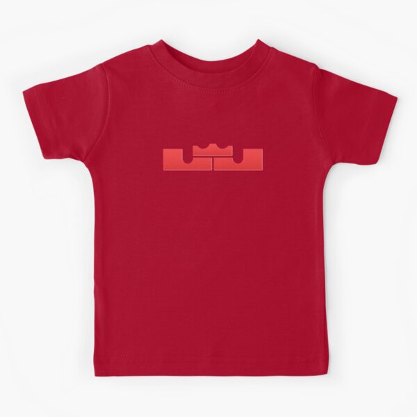 LeBron James Red Logo  Kids T-Shirt for Sale by DHabbo