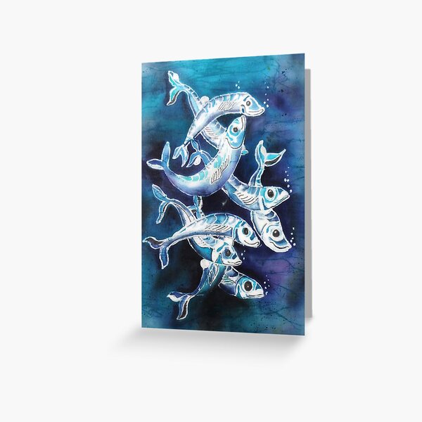 Mackerel Greeting Card