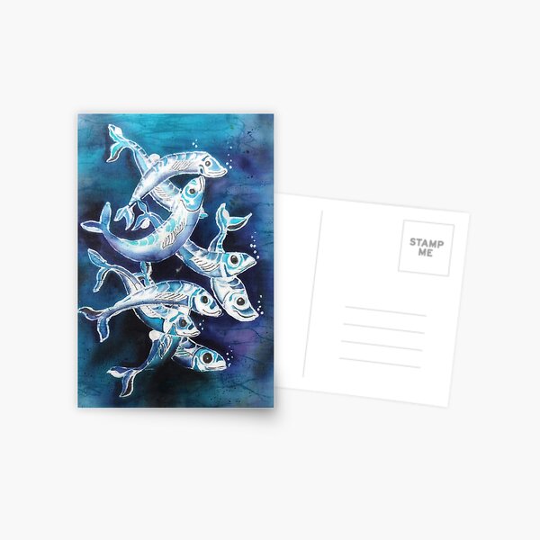 Mackerel Postcard