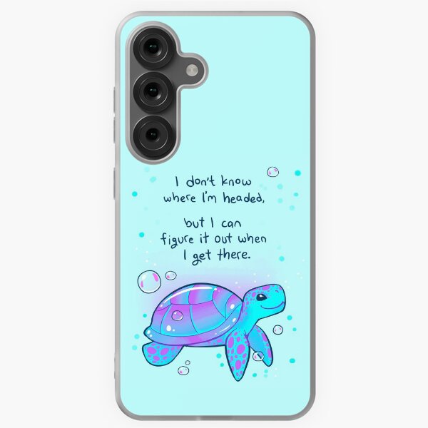 Item preview, "I don't know where I'm headed" Optimistic Sea Turtle designed and sold by thelatestkate.