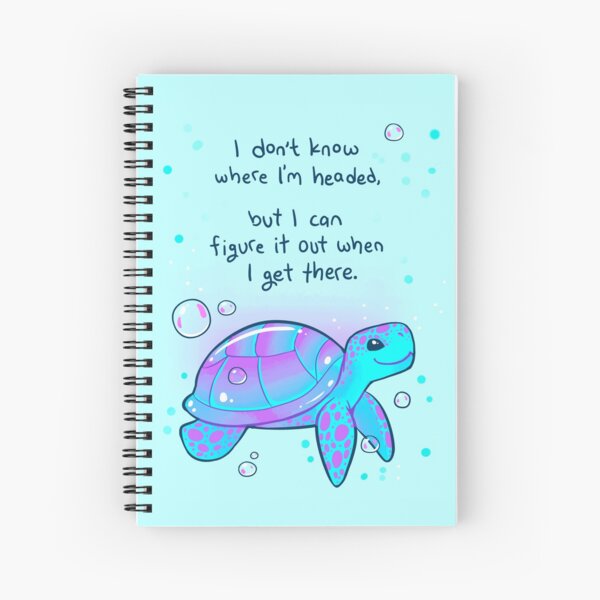 Item preview, "I don't know where I'm headed" Optimistic Sea Turtle designed and sold by thelatestkate.