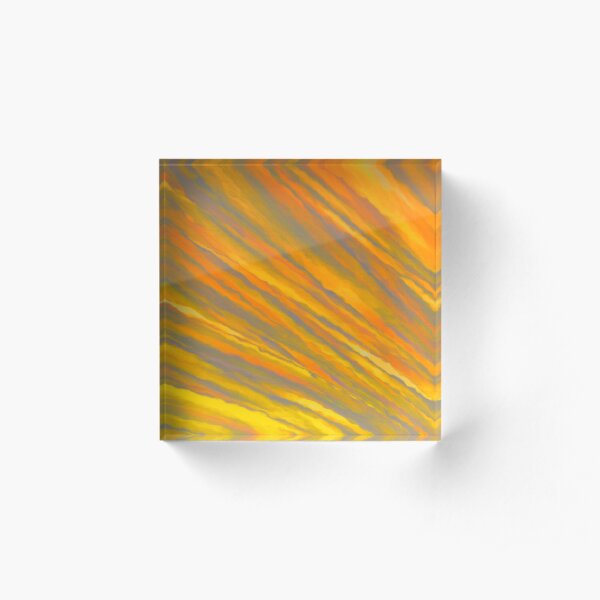 Canary Yellow Acrylic Block