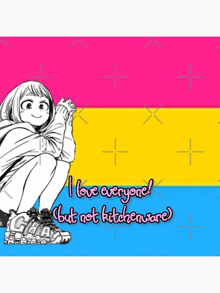 My Hero Academia Uraraka Pansexual Pride Flag Sticker For Sale By