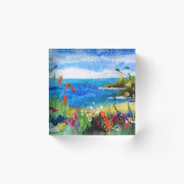 Seaside meadow Acrylic Block