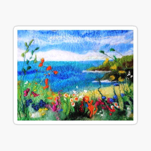 Seaside meadow Sticker