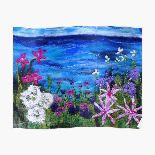 Clifftop Meadow Poster