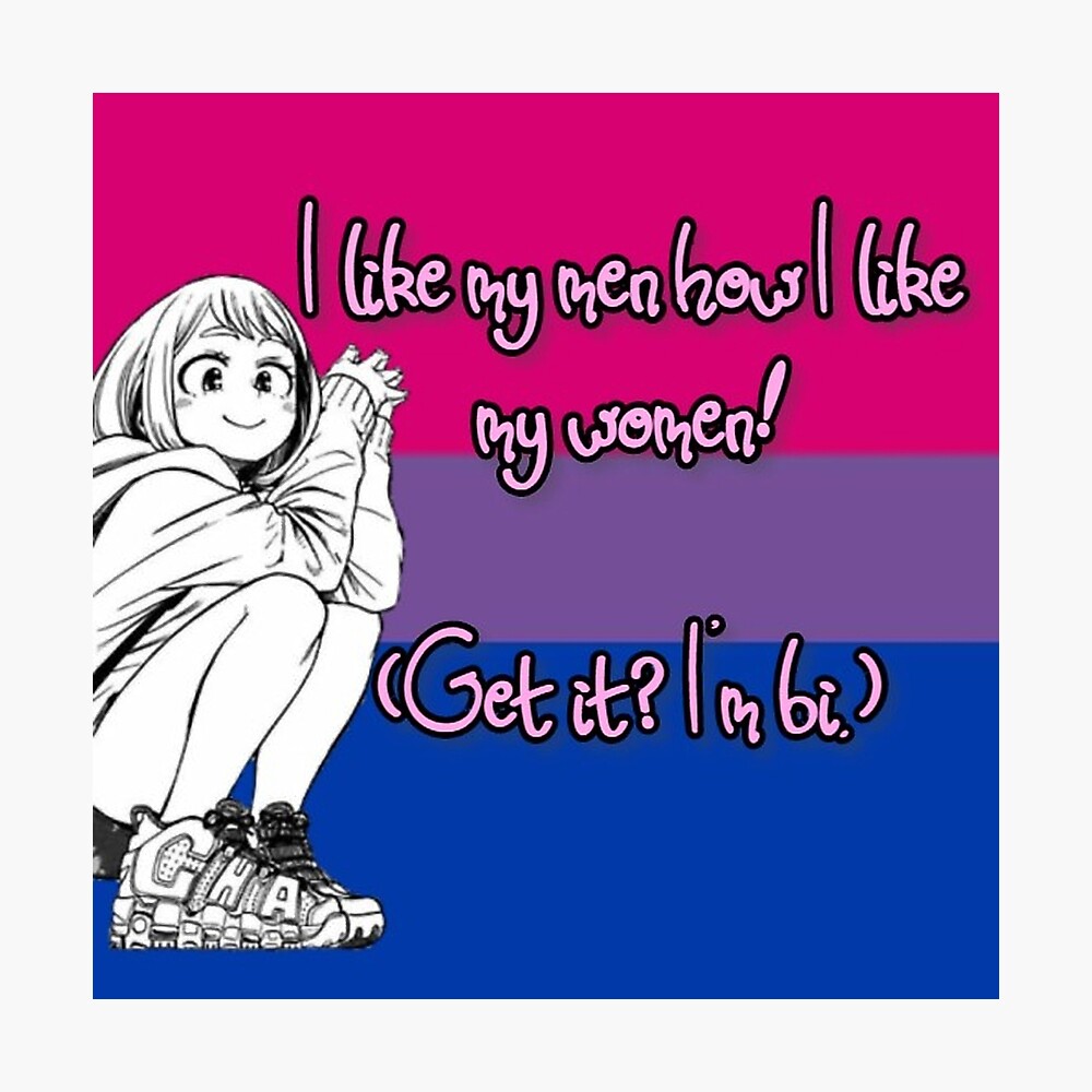 My Hero Academia Toga Himiko Bisexual Pride Flag Poster Uk