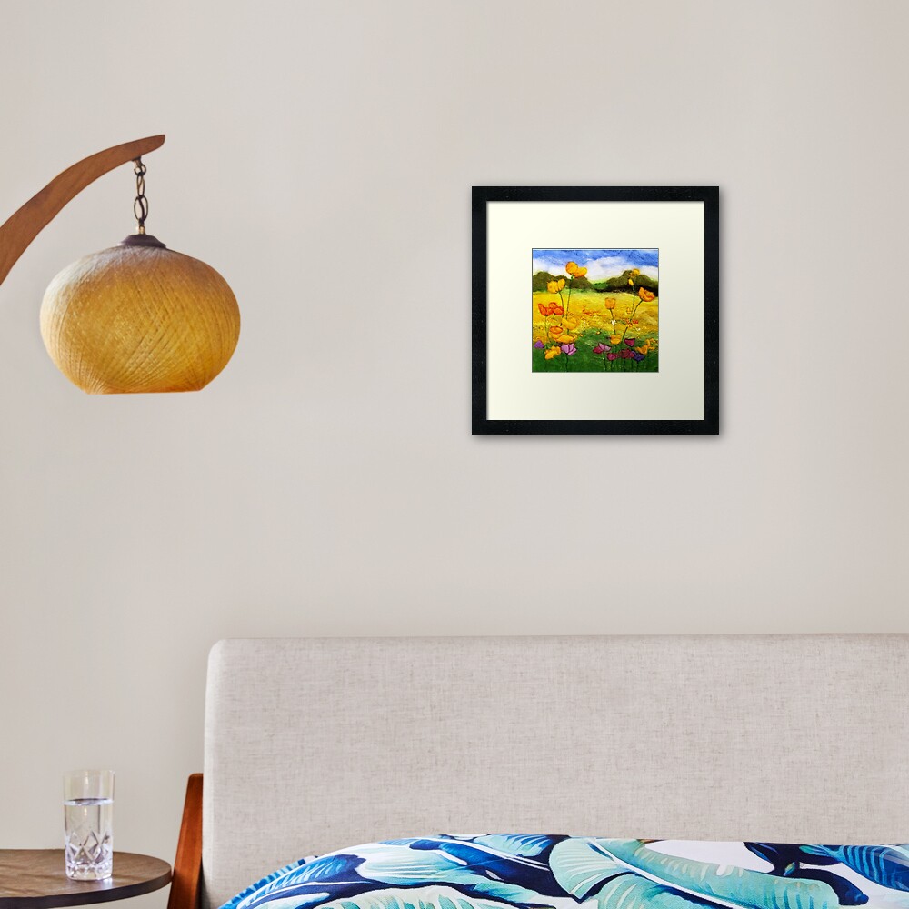 Buttercup Meadow Framed Art Print
