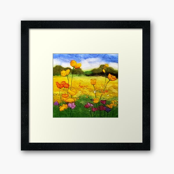 Buttercup Meadow Framed Art Print