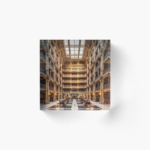 George Peabody Library Acrylic Block