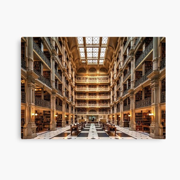 George Peabody Library Canvas Print