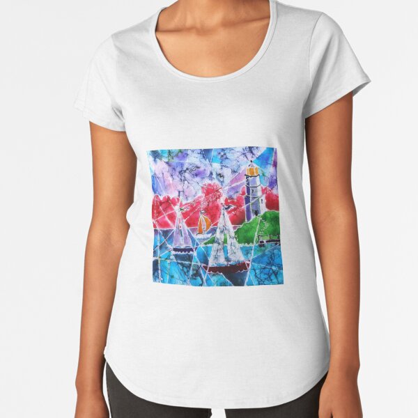 Past the Lighthouse Premium Scoop T-Shirt