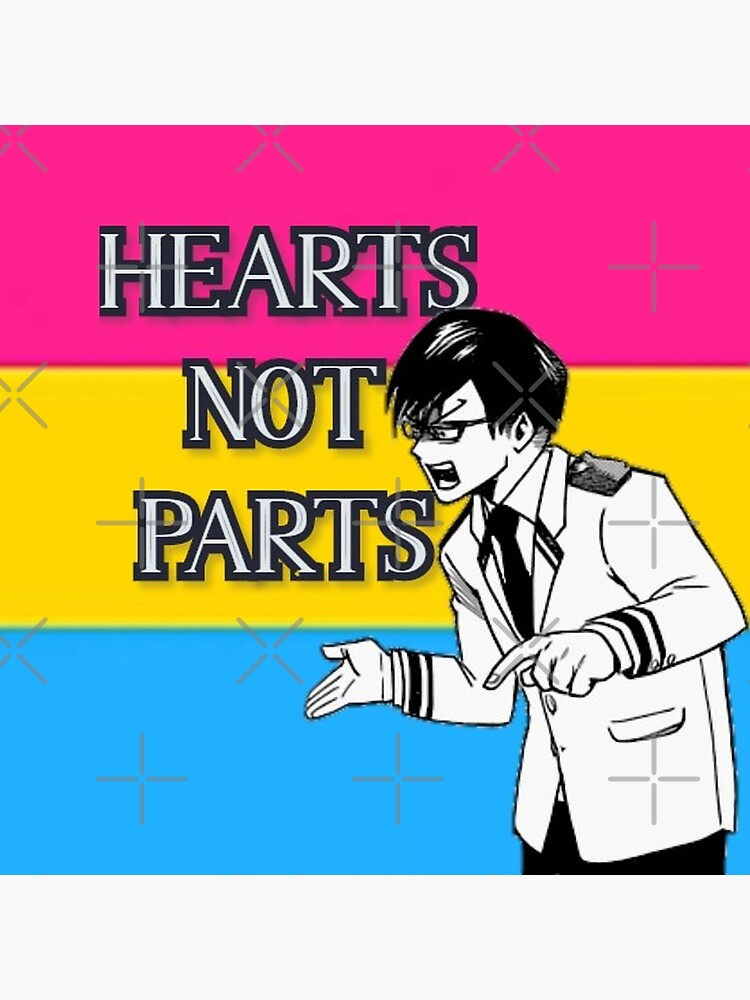 My Hero Academia Iida Pansexual Pride Flag Poster By Queerwriter