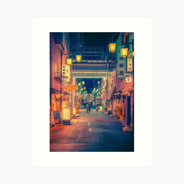 Once Upon a Time- Japan Night Photo Art Print