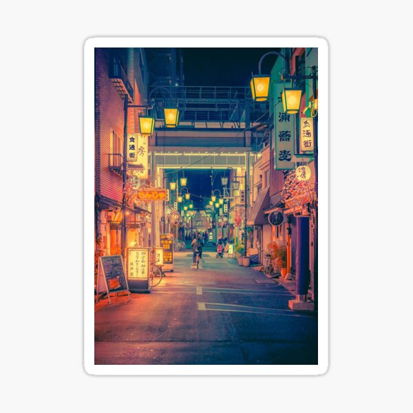 Once Upon a Time- Japan Night Photo Sticker