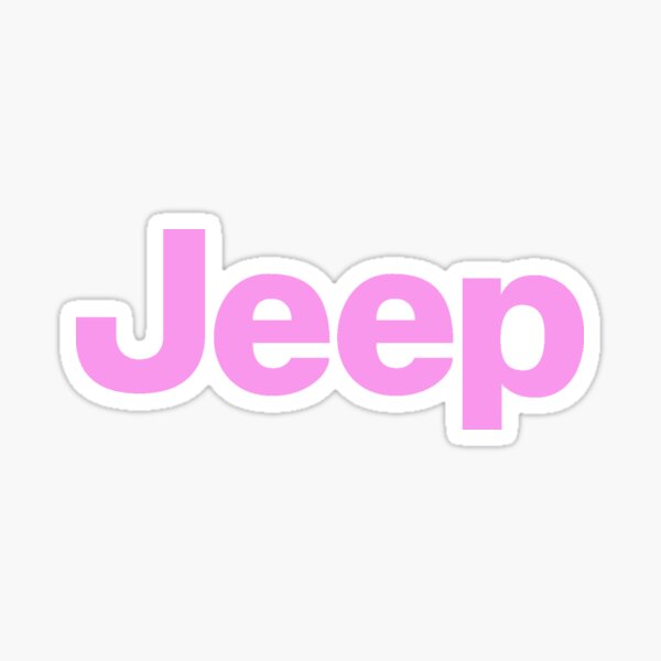 Pink Jeep Stickers Redbubble