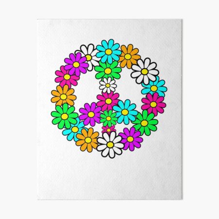 60s, 70s, pacifism, A symbol peace of the hippie in the style of the  seventies, Groovy daisy flowers. Motivational poster, flower power, flowers  children. 11426237 Vector Art at Vecteezy