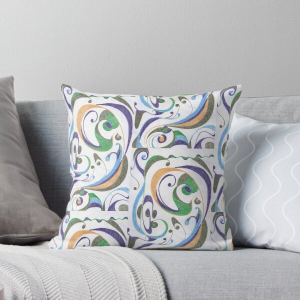 Item preview, Bird's Flight, Colorful Swirl Line Drawing by Courtney Hatcher designed and sold by cghatcherart.