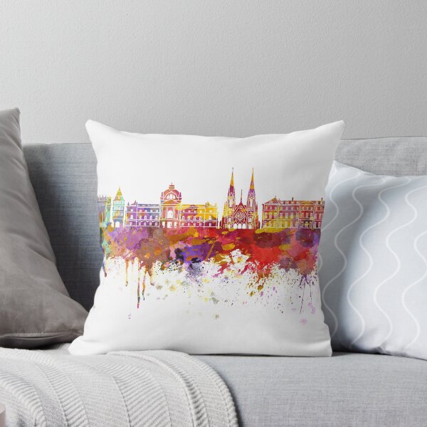 Item preview, Strasbourg skyline in watercolor background designed and sold by paulrommer.