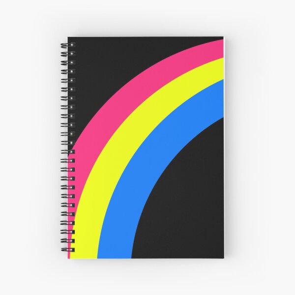 Pansexual Pride Flag Rainbow Spiral Notebook