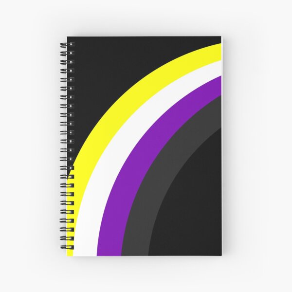 Nonbinary Pride Flag Rainbow Spiral Notebook
