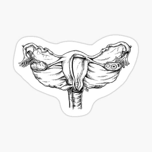 Uterus - Black Version Sticker