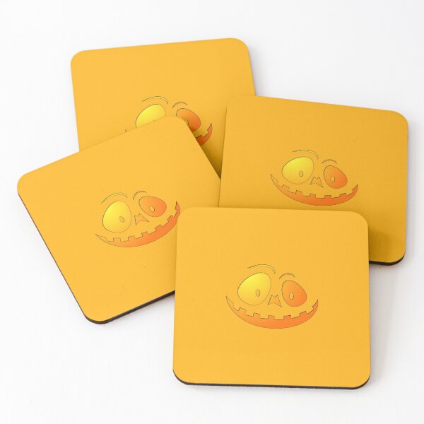 Item preview, Cheeky Pumpkin Face on Pale Pumpkin Orange designed and sold by Creepyhollow.