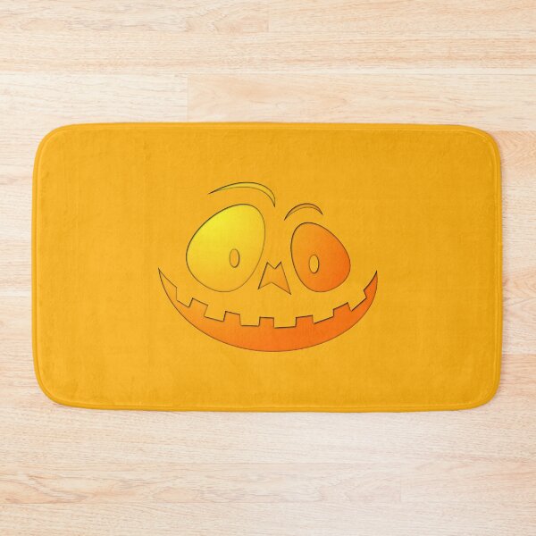 Item preview, Cheeky Pumpkin Face on Pale Pumpkin Orange designed and sold by Creepyhollow.