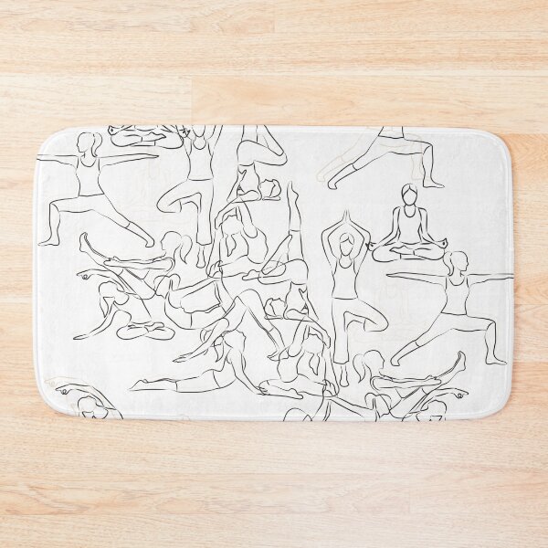 Item preview, Yoga Asanas - drawing designed and sold by XOOXOO.
