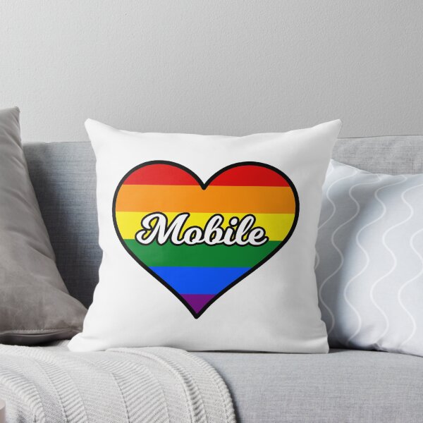 Item preview, Mobile Alabama Gay Pride Heart designed and sold by fearcity.