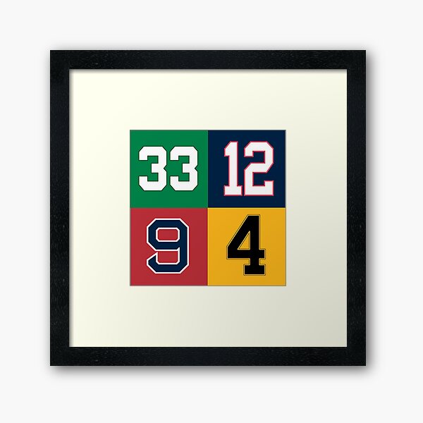 Boston Sports Legends Framed Art Print