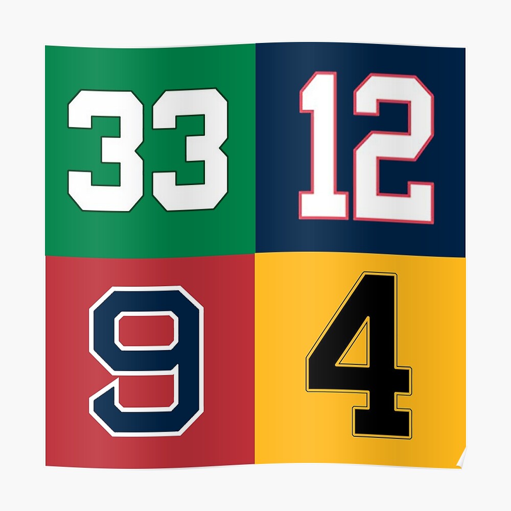 Sox Retired Numbers Sticker for Sale by cocreations